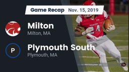 Recap: Milton  vs. Plymouth South  2019