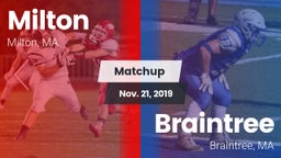 Matchup: Milton  vs. Braintree  2019