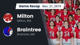 Recap: Milton  vs. Braintree  2019