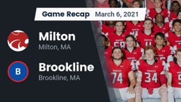 Recap: Milton  vs. Brookline  2021