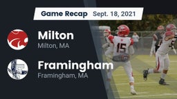 Recap: Milton  vs. Framingham  2021