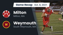 Recap: Milton  vs. Weymouth  2021