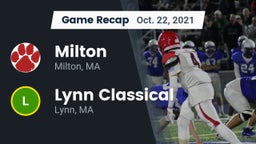 Recap: Milton  vs. Lynn Classical  2021