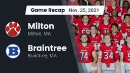 Recap: Milton  vs. Braintree  2021