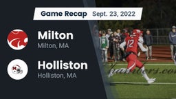 Recap: Milton  vs. Holliston  2022
