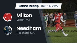 Recap: Milton  vs. Needham  2022