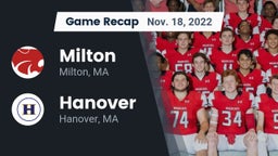 Recap: Milton  vs. Hanover  2022