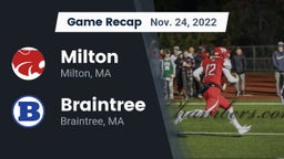 Recap: Milton  vs. Braintree  2022
