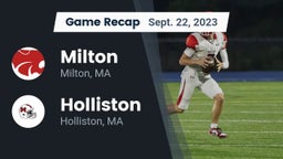 Recap: Milton  vs. Holliston  2023