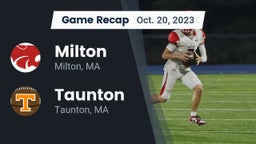 Recap: Milton  vs. Taunton  2023