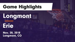 Longmont  vs Erie  Game Highlights - Nov. 28, 2018