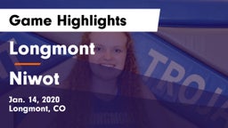 Longmont  vs Niwot  Game Highlights - Jan. 14, 2020