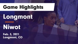 Longmont  vs Niwot  Game Highlights - Feb. 3, 2021