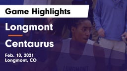 Longmont  vs Centaurus  Game Highlights - Feb. 10, 2021