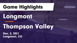 Longmont  vs Thompson Valley  Game Highlights - Dec. 3, 2021