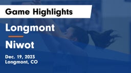 Longmont  vs Niwot  Game Highlights - Dec. 19, 2023