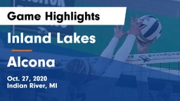 Inland Lakes  vs Alcona  Game Highlights - Oct. 27, 2020