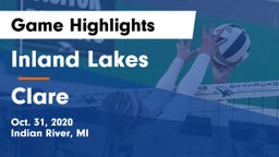 Inland Lakes  vs Clare  Game Highlights - Oct. 31, 2020