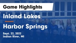 Inland Lakes  vs Harbor Springs Game Highlights - Sept. 22, 2022