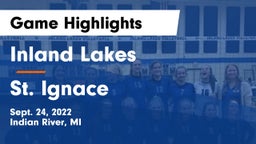 Inland Lakes  vs St. Ignace Game Highlights - Sept. 24, 2022