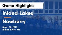 Inland Lakes  vs Newberry Game Highlights - Sept. 24, 2022