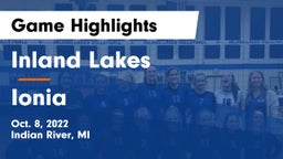 Inland Lakes  vs Ionia  Game Highlights - Oct. 8, 2022