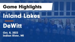 Inland Lakes  vs DeWitt  Game Highlights - Oct. 8, 2022