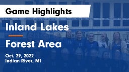 Inland Lakes  vs Forest Area Game Highlights - Oct. 29, 2022