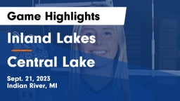 Inland Lakes  vs Central Lake  Game Highlights - Sept. 21, 2023