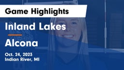 Inland Lakes  vs Alcona Game Highlights - Oct. 24, 2023