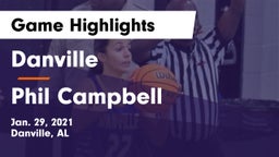 Danville  vs Phil Campbell  Game Highlights - Jan. 29, 2021