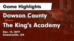 Dawson County  vs The King's Academy Game Highlights - Dec. 14, 2019
