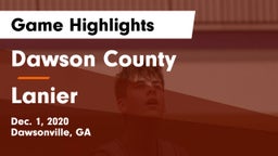 Dawson County  vs Lanier  Game Highlights - Dec. 1, 2020
