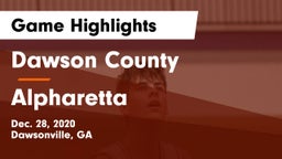 Dawson County  vs Alpharetta  Game Highlights - Dec. 28, 2020