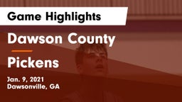 Dawson County  vs Pickens  Game Highlights - Jan. 9, 2021