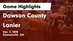 Dawson County  vs Lanier  Game Highlights - Dec. 2, 2020