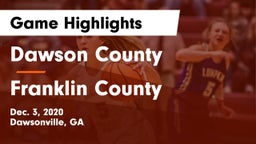 Dawson County  vs Franklin County  Game Highlights - Dec. 3, 2020