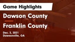 Dawson County  vs Franklin County  Game Highlights - Dec. 3, 2021