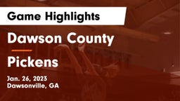 Dawson County  vs Pickens  Game Highlights - Jan. 26, 2023