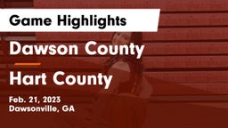 Dawson County  vs Hart County  Game Highlights - Feb. 21, 2023