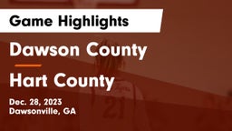 Dawson County  vs Hart County  Game Highlights - Dec. 28, 2023