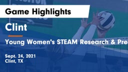 Clint  vs Young Women's STEAM Research & Preparatory Academy Game Highlights - Sept. 24, 2021