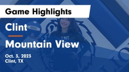 Clint  vs Mountain View  Game Highlights - Oct. 3, 2023