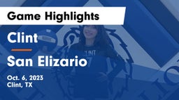 Clint  vs San Elizario  Game Highlights - Oct. 6, 2023