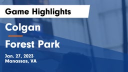 Colgan  vs Forest Park  Game Highlights - Jan. 27, 2023