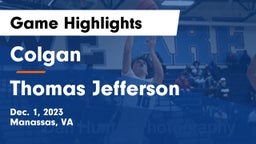 Colgan  vs Thomas Jefferson  Game Highlights - Dec. 1, 2023