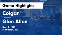 Colgan  vs Glen Allen  Game Highlights - Dec. 9, 2023
