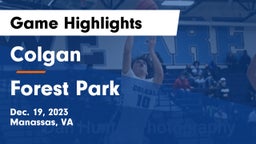 Colgan  vs Forest Park  Game Highlights - Dec. 19, 2023