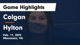 Colgan  vs Hylton  Game Highlights - Feb. 11, 2022