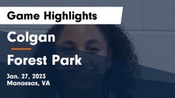 Colgan  vs Forest Park  Game Highlights - Jan. 27, 2023